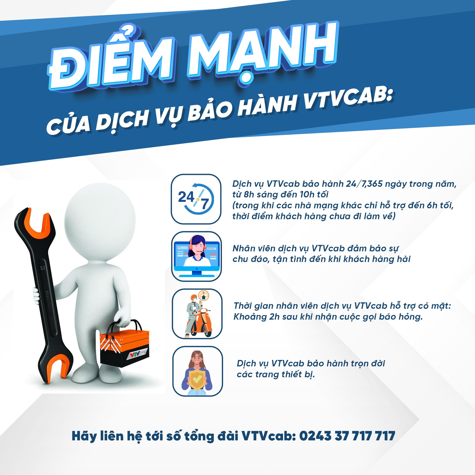 Dịch vụ chăm sóc khách hàng và sửa chữa mùa World Cup của VTVcab
