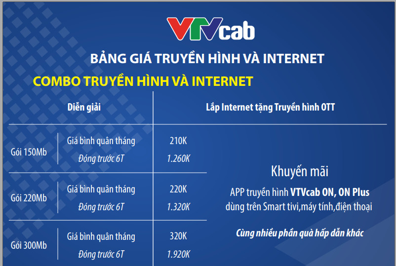 Lắp Đặt Internet VTVCab tốn bao tiền?